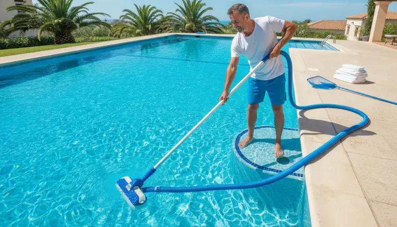Maestría en la Limpieza Manual de Piscinas