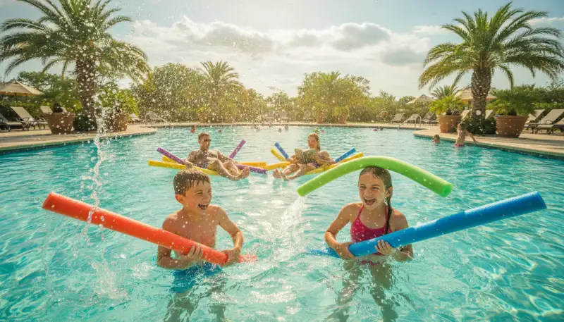 Versatilidad y diversión con churros de piscina
